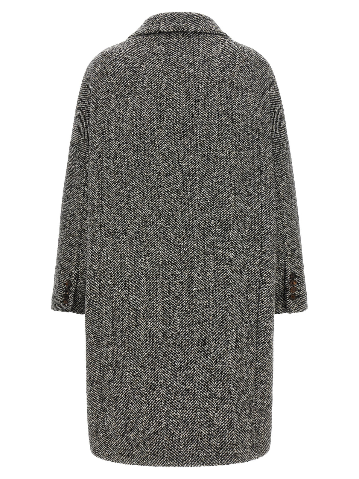 Brunello Cucinelli Gray Virgin Wool Coat