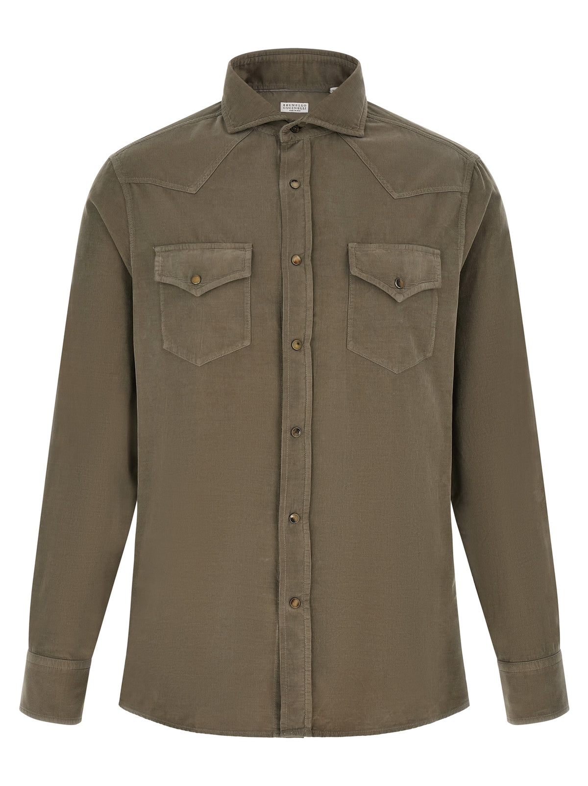 Brunello Cucinelli Bicolor Cotton Blouse