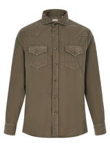 Brunello Cucinelli Bicolor Cotton Blouse