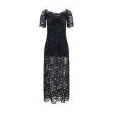Rabanne Black Polyamide Long Dress