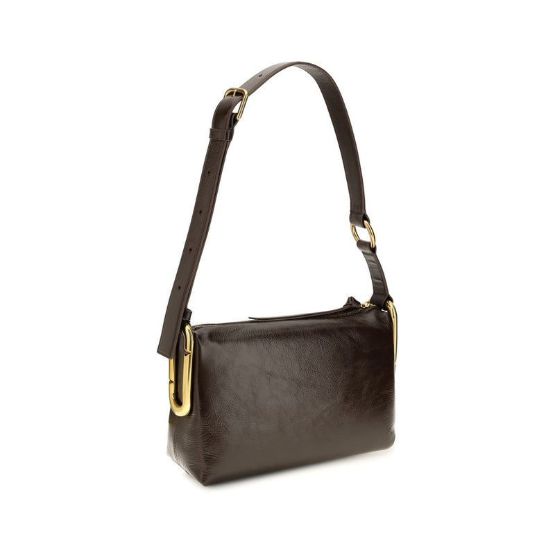 Sac à bandoulière Marc Jacobs en cuir de veau marron Bos Taurus