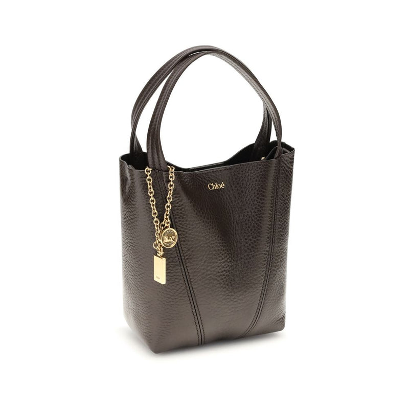 Sac porté épaule Chloé en cuir de veau marron Bos Taurus