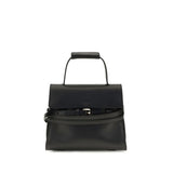 Moschino Black Calf Leather Bos Taurus Shoulder Bag