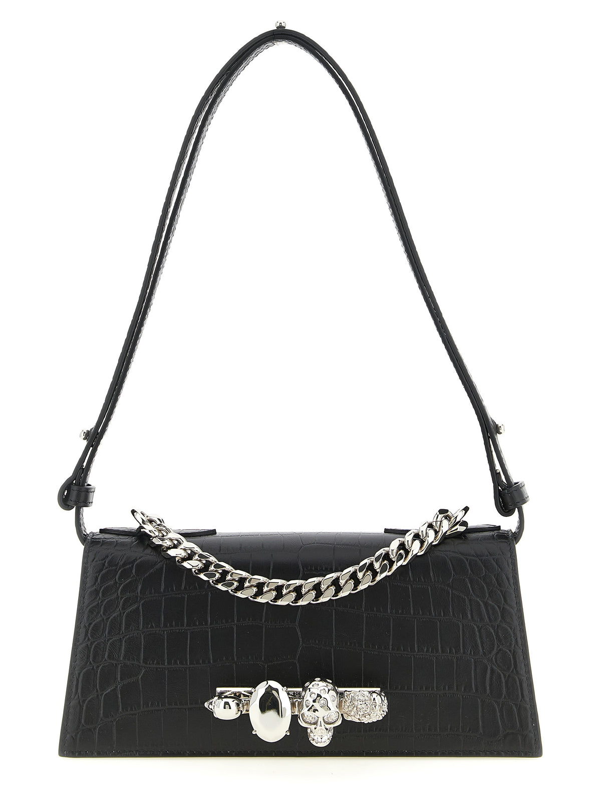 Alexander McQueen Black Calfskin Shoulder Bag