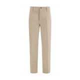 Lardini Beige Cotton Casual Pants