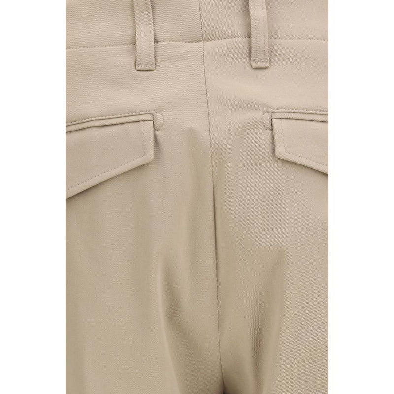 Lardini Beige Cotton Casual Pants