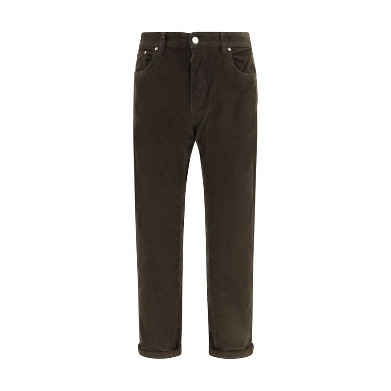 PT Torino Brown Cotton Casual Pants
