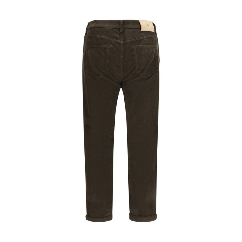 PT Torino Brown Cotton Casual Pants