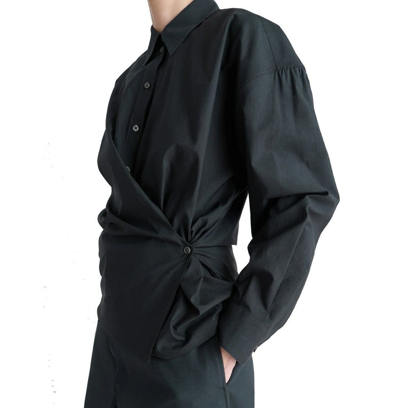 Lemaire Black Polyamide Shirt