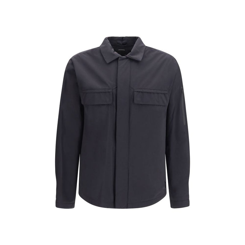 LAMINAR Black Polyamide Full-Length Jacket