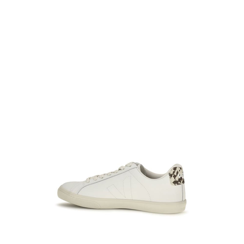 Veja White Calf Leather Bos Taurus Low Top Sneakers