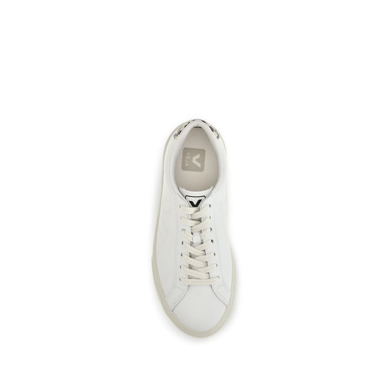Veja White Calf Leather Bos Taurus Low Top Sneakers