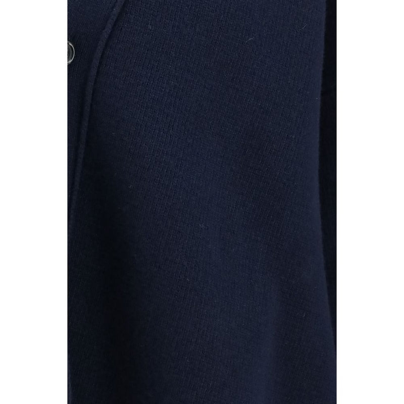 Laneus Blue Wool Oves Aries Cardigan for Men