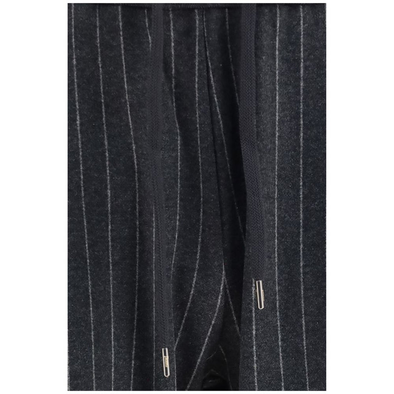 Herno Gray Cotton Casual Pants for Men