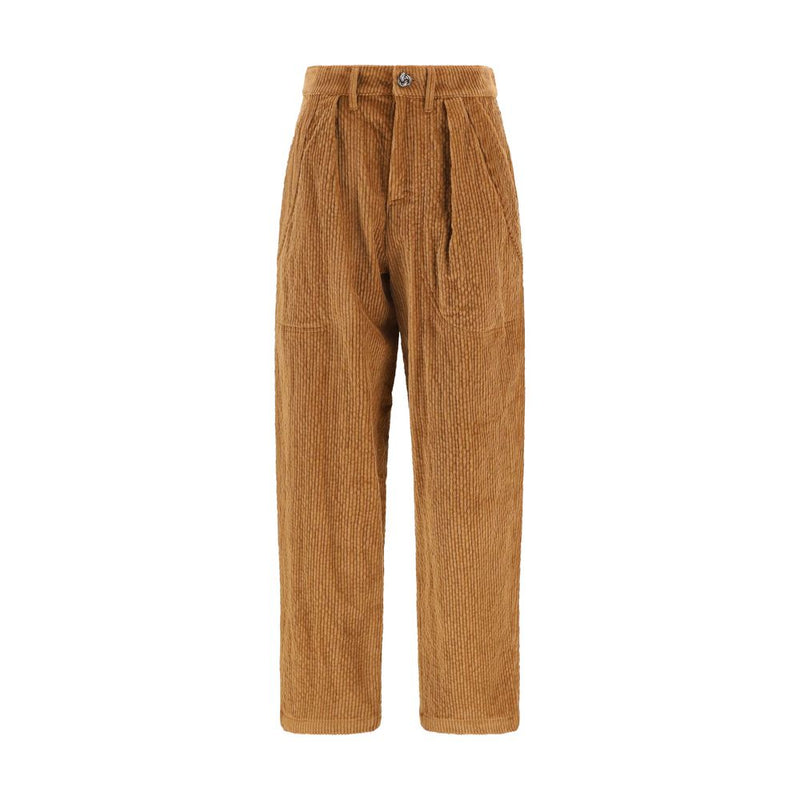 Kristina Ti Brown Cotton Casual Pants
