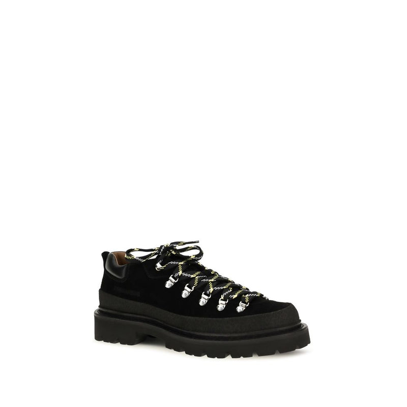 Dsquared² Black Calf Leather Bos Taurus Athletic Sneakers