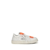 Off-White White Calf Leather Bos Taurus Low Top Sneakers