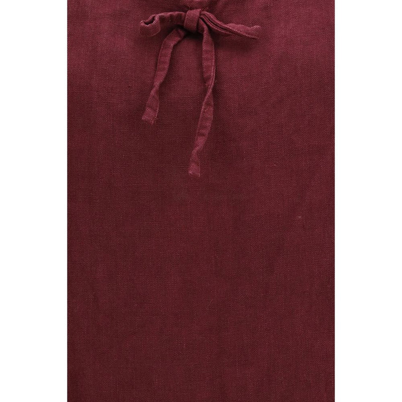 Miu Miu Bordeaux Linen Casual Dress