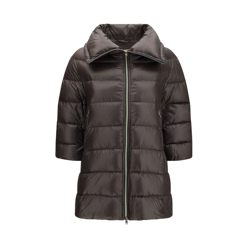 Herno Gray Polyester Full-Length Jacket