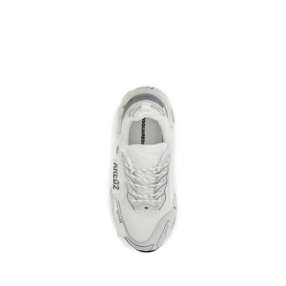 Dsquared² Faster White Athletic Sneakers for Men
