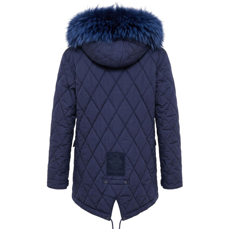 Mr&Mrs Italy Blue Cotton Women's Jacket