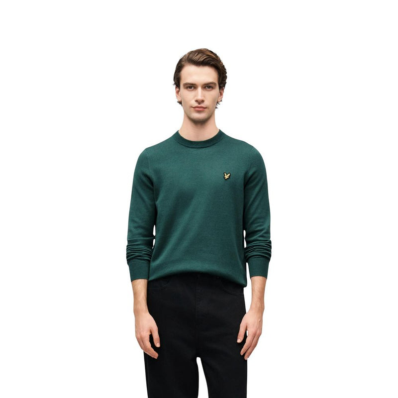 Lyle & Scott Green Cotton Sweater