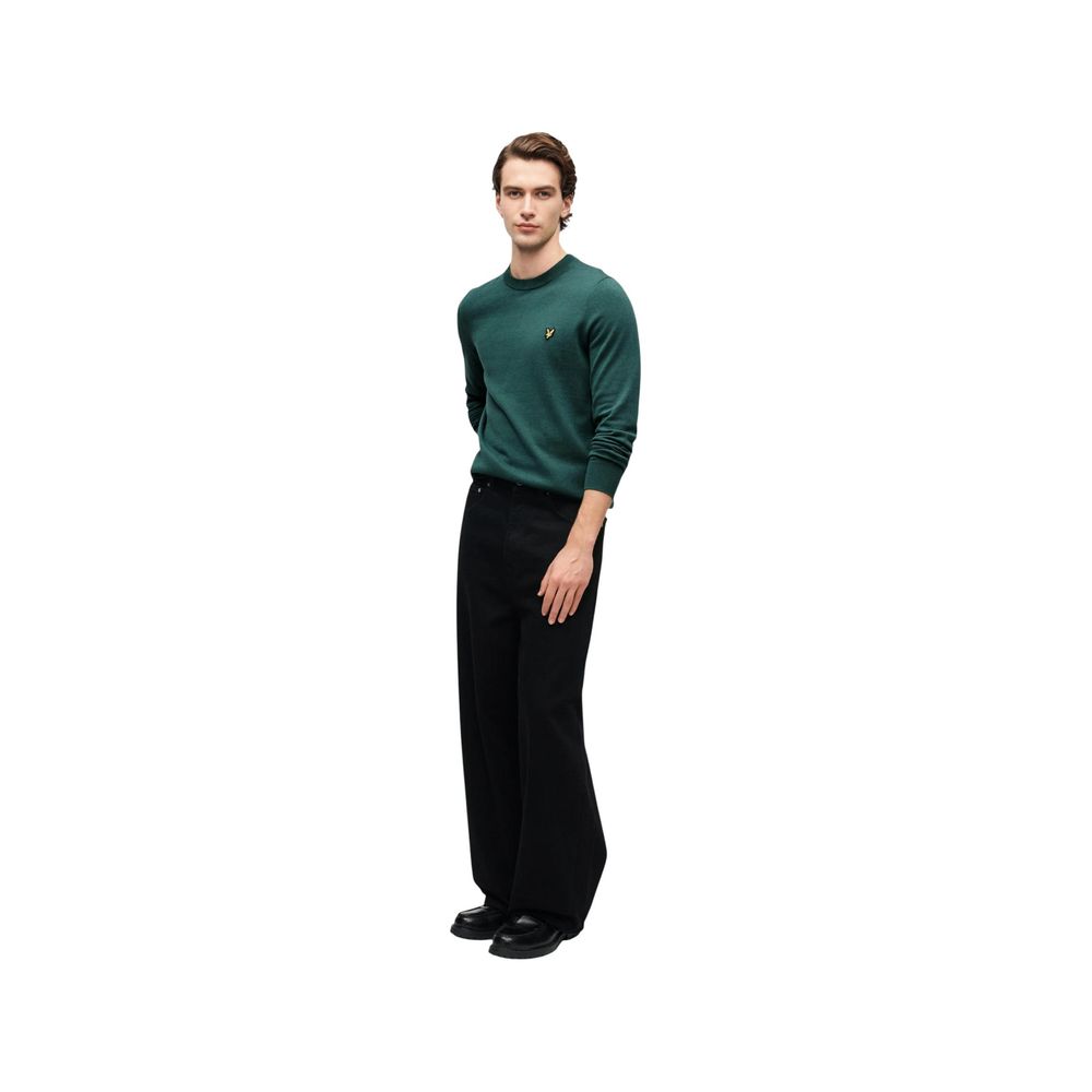 Lyle & Scott Green Cotton Sweater
