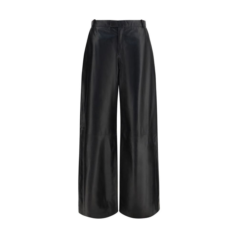 Arma Black Leather Pants for Women - Stylish & Refined