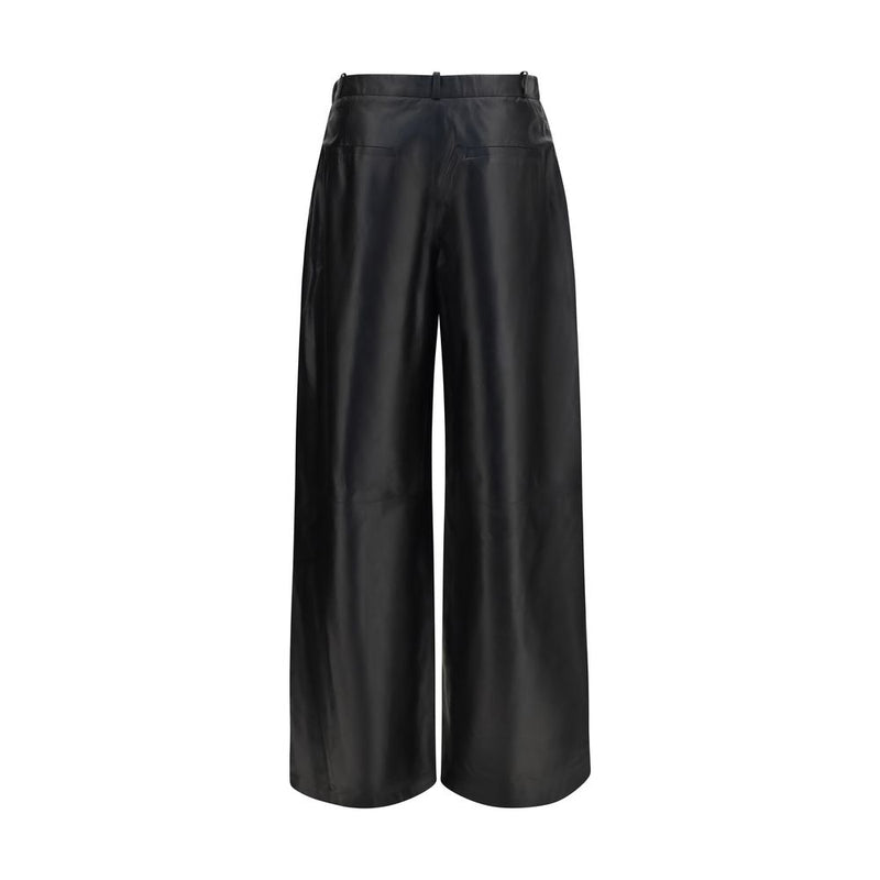 Arma Black Leather Pants for Women - Stylish & Refined
