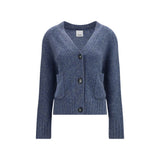 Allude Blue Cashmere Cardigan
