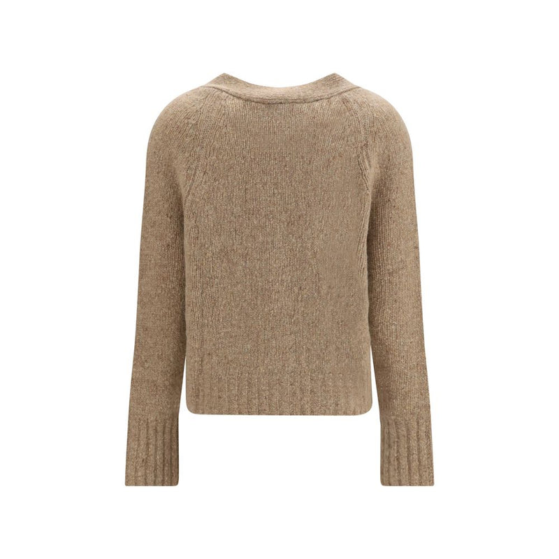 Allude Beige Cashmere Cardigan - Luxurious Comfort