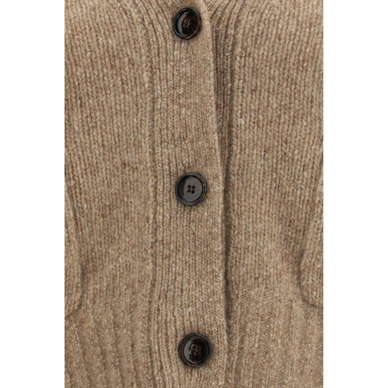 Allude Beige Cashmere Cardigan - Luxurious Comfort