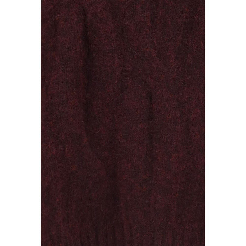 Allude Purple Cashmere and Silk Sweater with Voluminous Sleeves