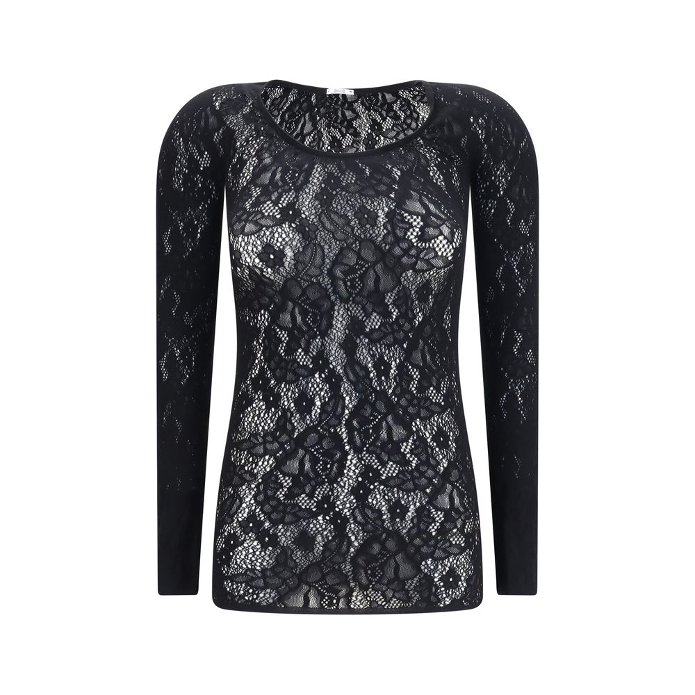 Wolford Infinite Rose Net Black Polyamide Shirt