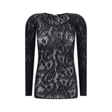 Wolford Infinite Rose Net Black Polyamide Shirt