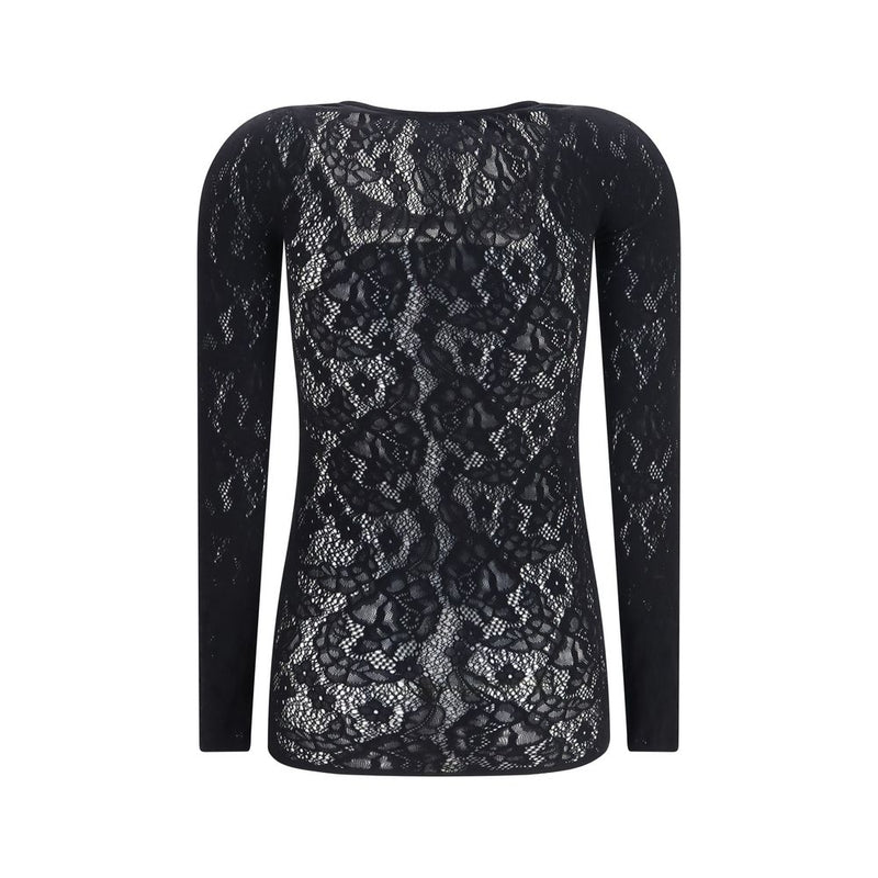 Wolford Infinite Rose Net Black Polyamide Shirt