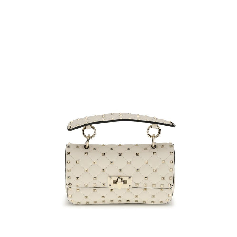 Valentino Garavani Rockstud Spike Mini Top Handle Bag - Beige