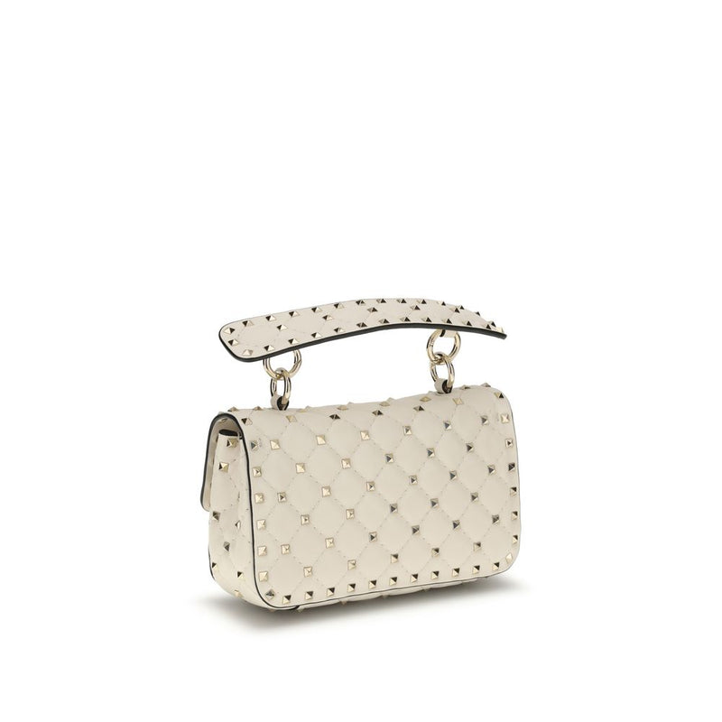 Valentino Garavani Rockstud Spike Mini Top Handle Bag - Beige