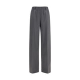 Miu Miu Gray Wool Oves Aries Casual Pants