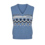 Trussardi Jeans Blue Nylon Women Sweater Vest