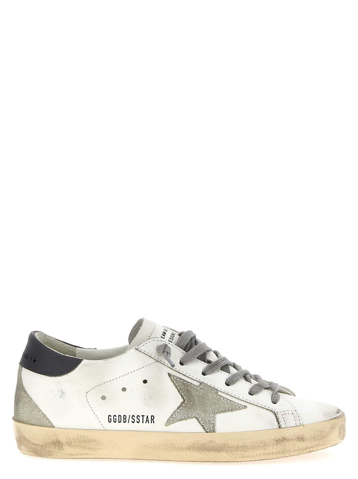 Golden Goose Gray Cowhide Low Top Sneakers