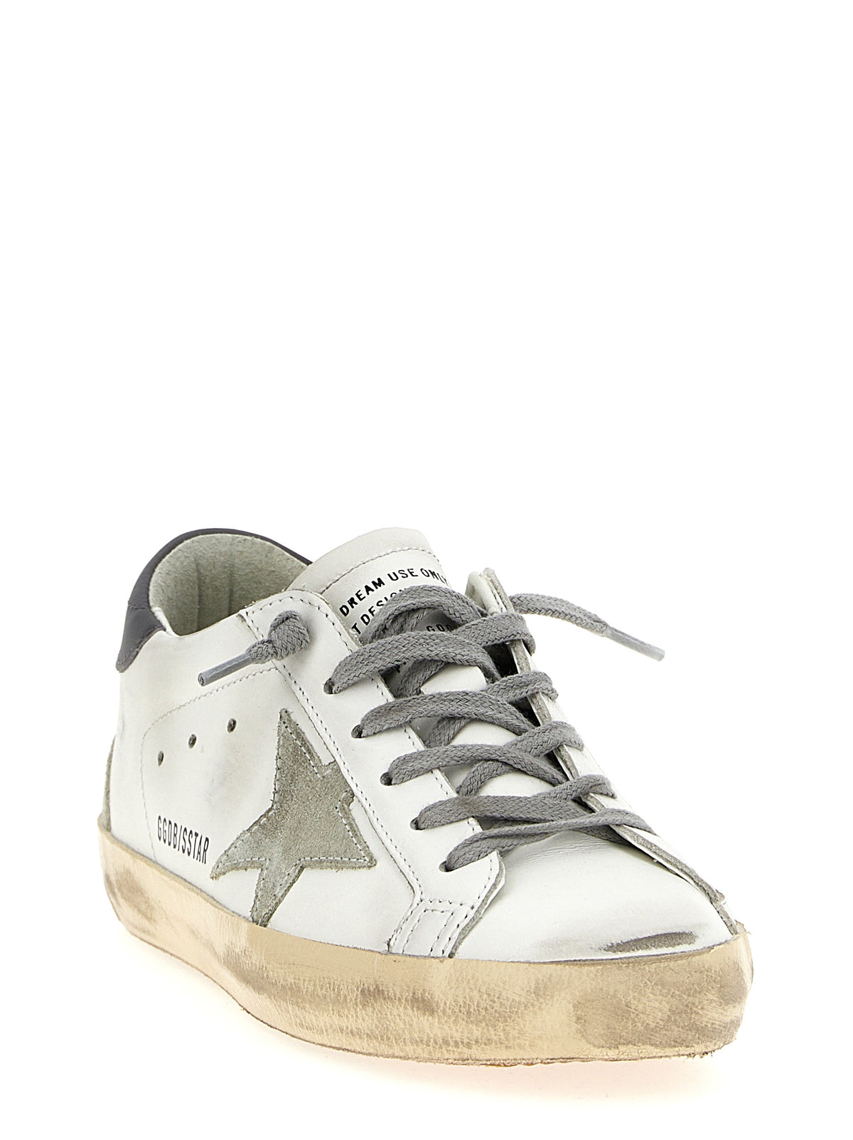 Golden Goose Gray Cowhide Low Top Sneakers