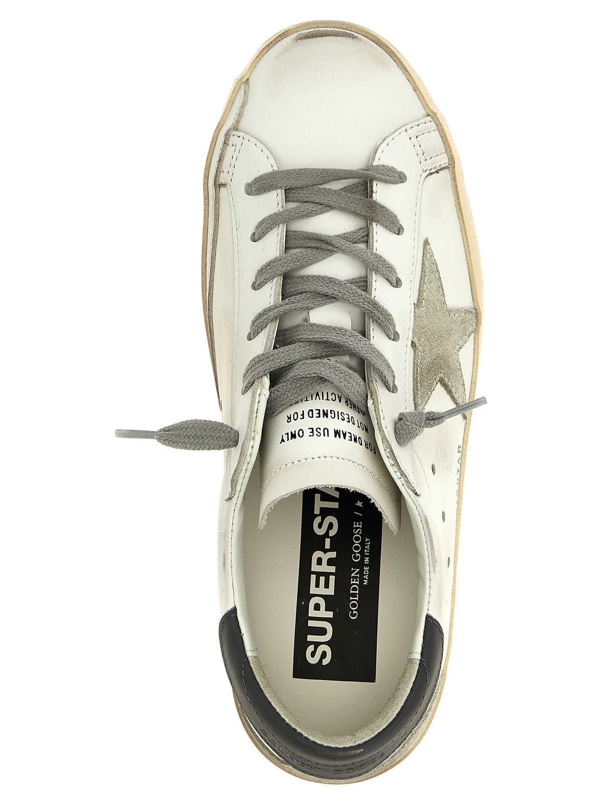 Golden Goose Gray Cowhide Low Top Sneakers