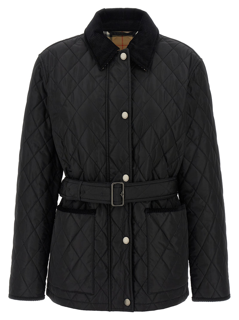 Burberry ‘Chiltern’ Black Polyamide Full-Length Jacket