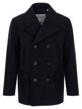 Burberry Blue Wool Coat