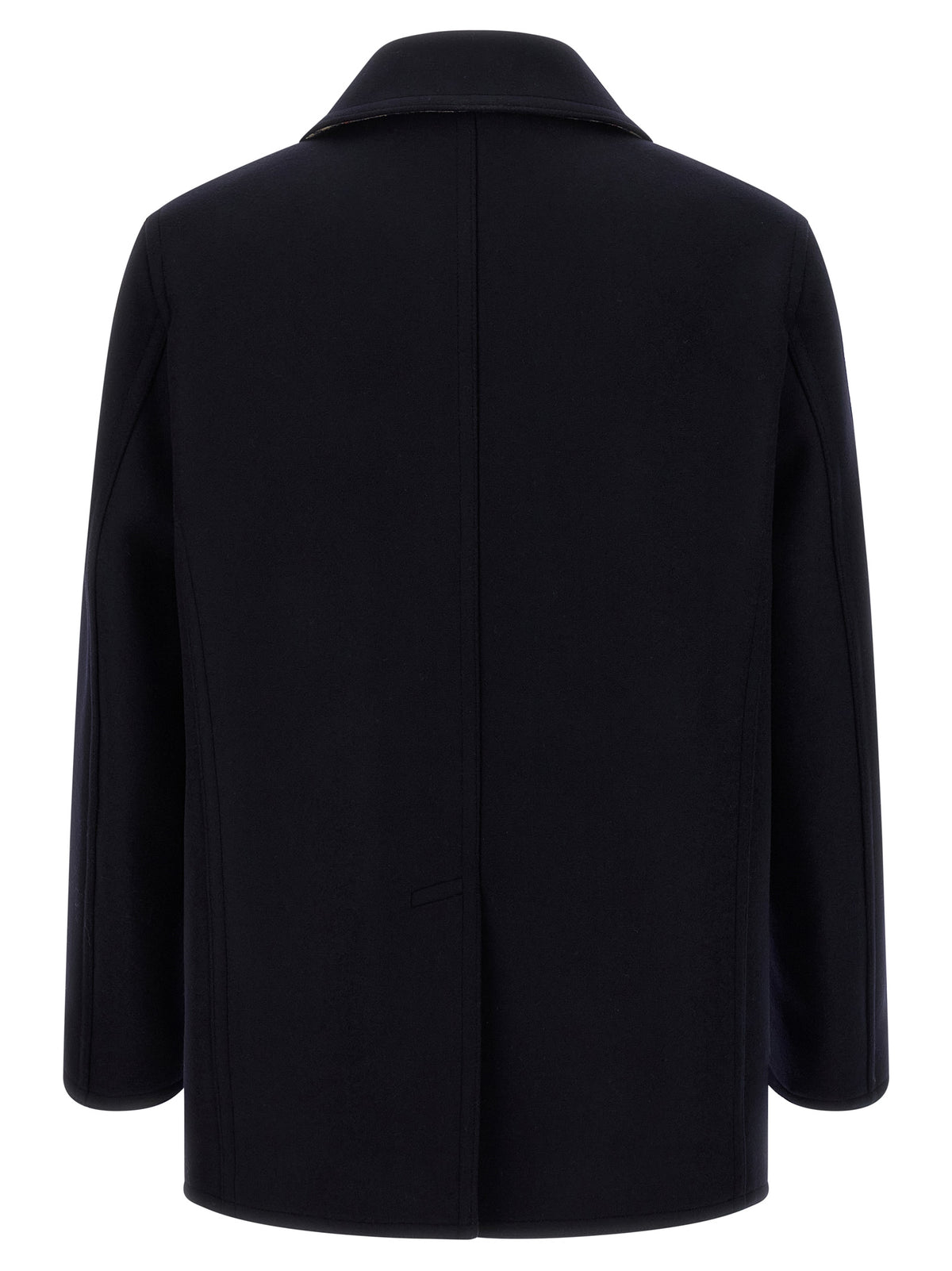Burberry Blue Wool Coat