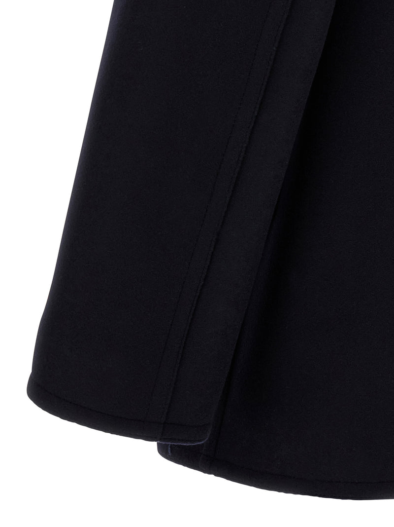 Burberry Shelborne Blue Wool Coat for Men