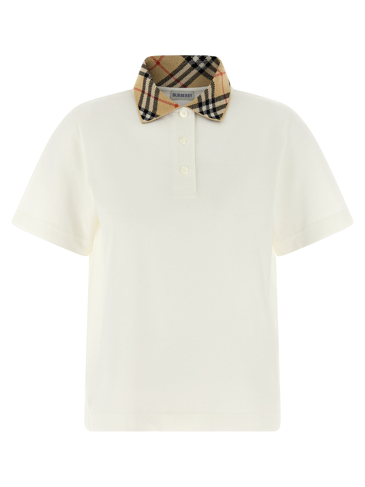 Polo Burberry en coton blanc