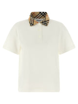 Polo Burberry en coton blanc