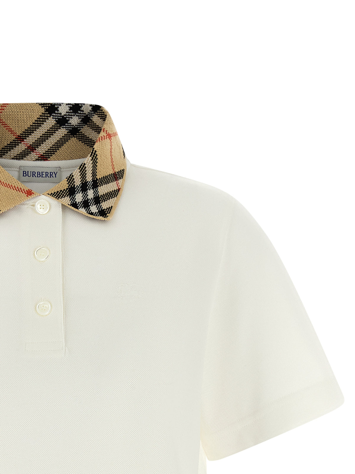 Polo Burberry en coton blanc